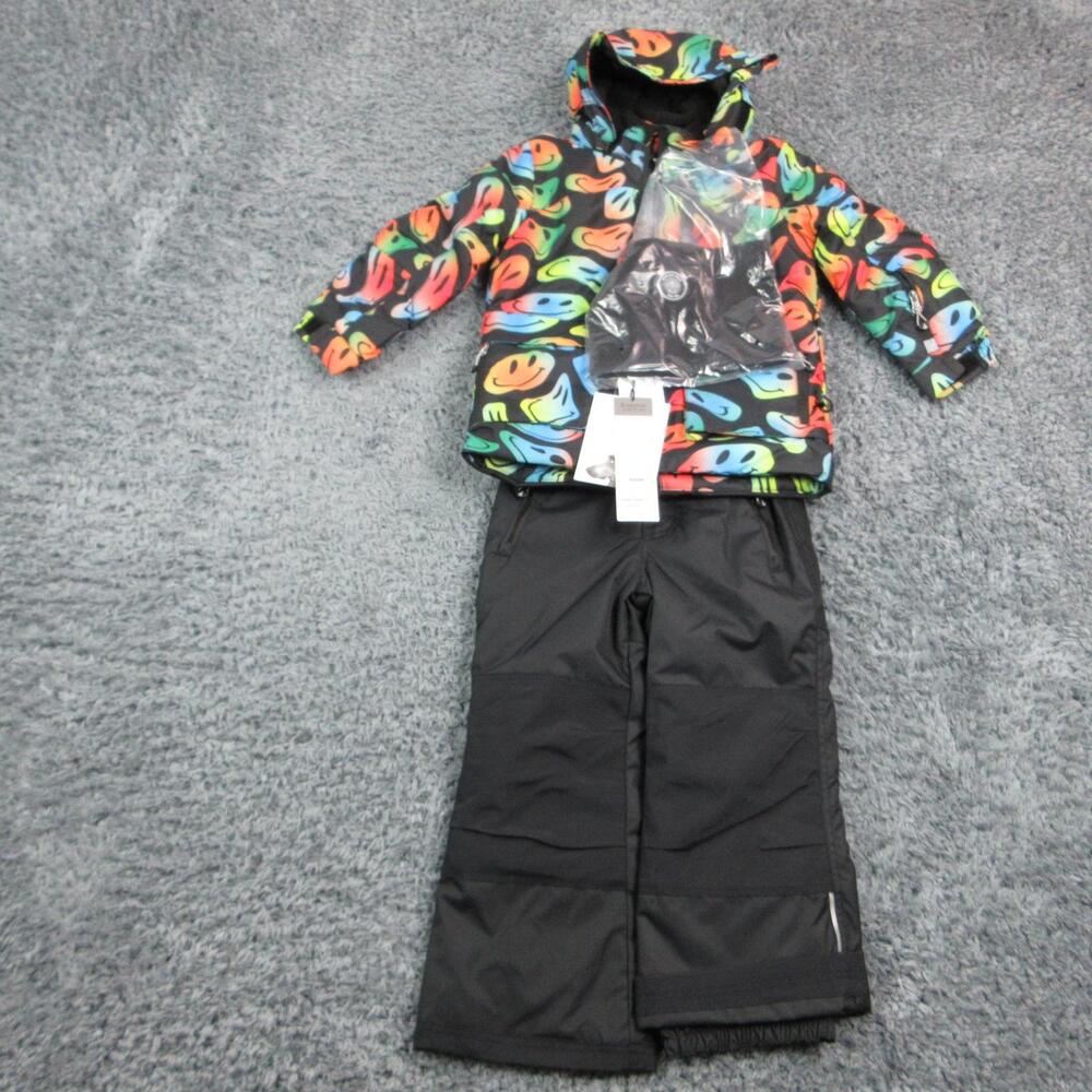 Deux Par Deux Pants Set Unisex Kids 5 Multicolor Waterproof Jacket Pants NWT